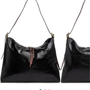 NWT HOBO Black Leather Shoulder Bag